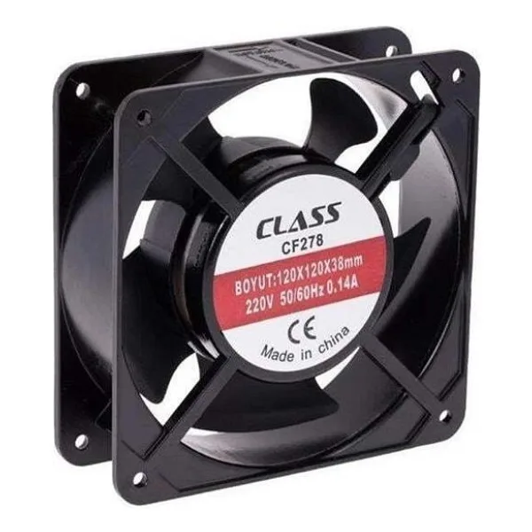 Class Cf278 120X120x38 220 Volt Aksıyel Metal Fan