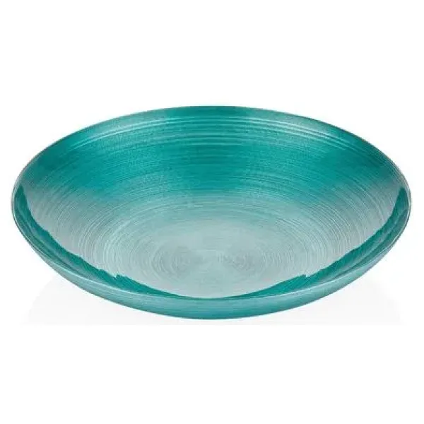 Decorium Joy 40 cm Dekoratif Yeşil Cam Meyvelik 9-03010194