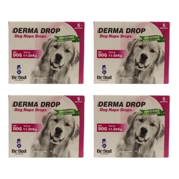 Dr Sed Pharma Derma 11-20 kg Köpek Dış Parazit Damla 4 Kutu