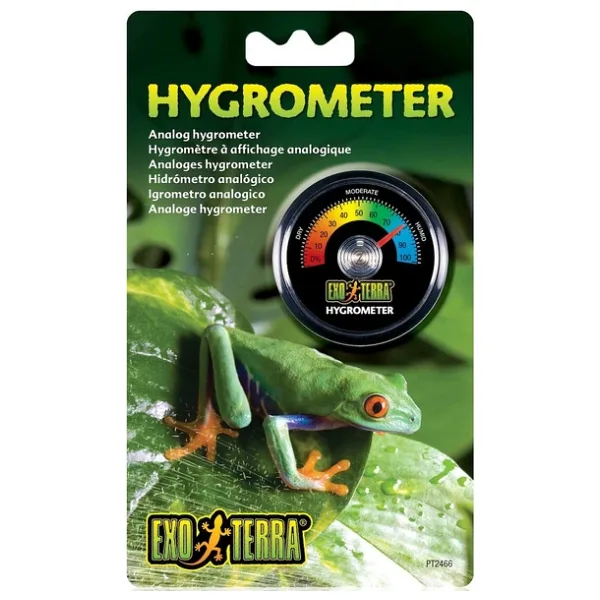 Exo Terra Sürüngen için Yuvarlak Hygrometre Nem Ölçer
