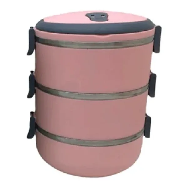 Freshbox Sefer Tası Saklama Kabı 1.8lt 3'lu Açık Pembe Pudra