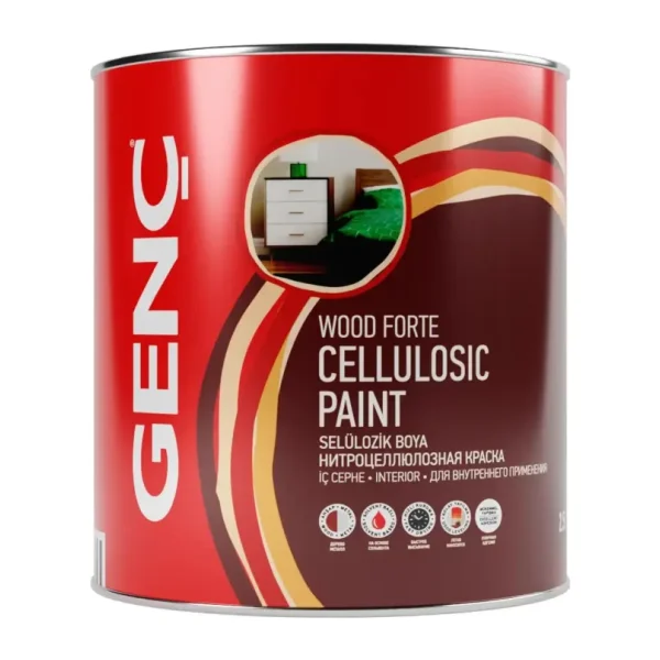 Genç Selülozik Parlak 2.5 lt Ahşap Boyası