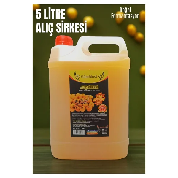 Güzeldost Alıç Sirkesi 5 Litre Katkısız Ev Yapımı - Saf ve Doğal Lezzet