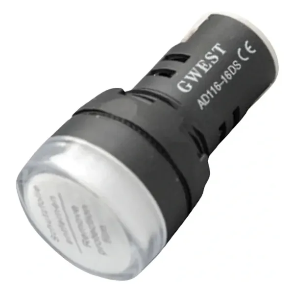Gwest 16-24V-B 16mm Beyaz Ledli Sinyal Lambası 24V