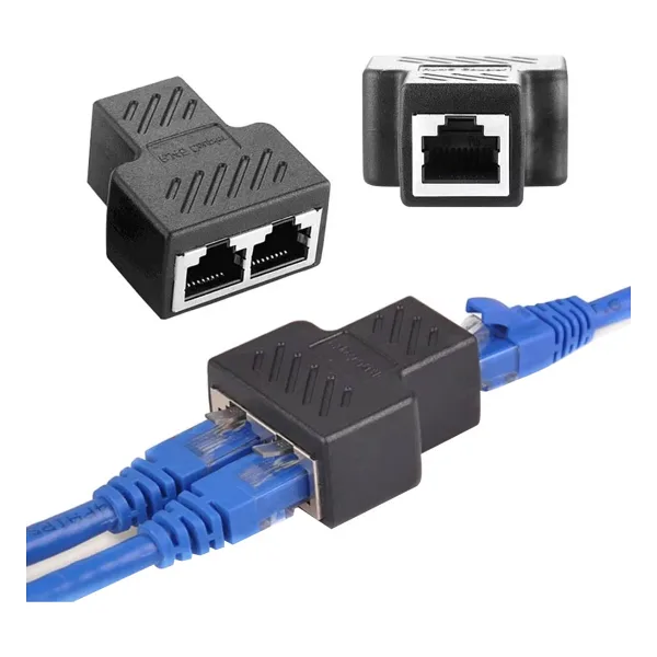 harry Ethernet RJ45 TO 2X Çoklayıcı Dişi Splitter Adaptör, Ethernet Kablosu Adaptörü