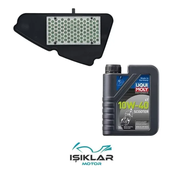 Honda Dio 110 Liqui Moly Yağ Ve Hava Filtre Bakım Seti Bs0011