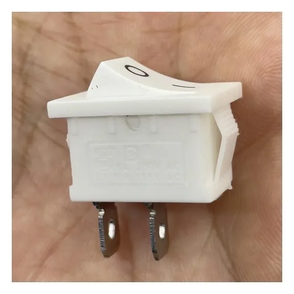 IC-120B Mini Işıksız Anahtar 2P On-Off Beyaz