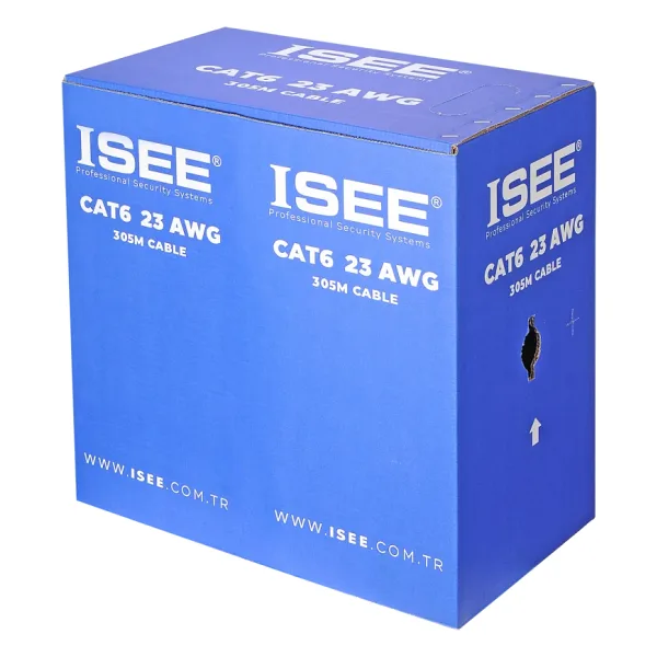 ISEE KABLO CAT6 U/UTP 23 AWG CU LSZH (305M KUTU)