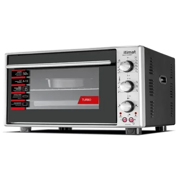 İtimat 8022 Çift Camlı 50 lt Inox Mini Fırın