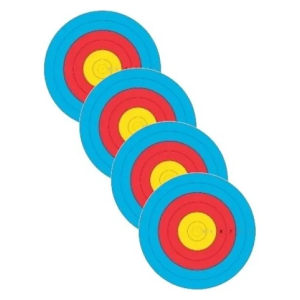 Jvd Açık Hava 50 Metre Için Hedef Yüzü (Kağıdı) Fita 80CM-6 Halkalı - 4lü Pk -1060331 - 80lik6 halkalı FITA ONAYLI