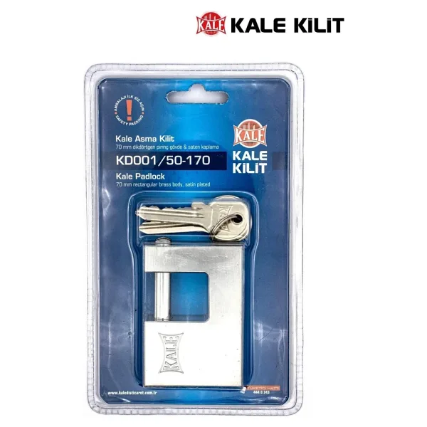 Kale KD001/50-170 Yatay 70 mm Pirinç Asma Kilit