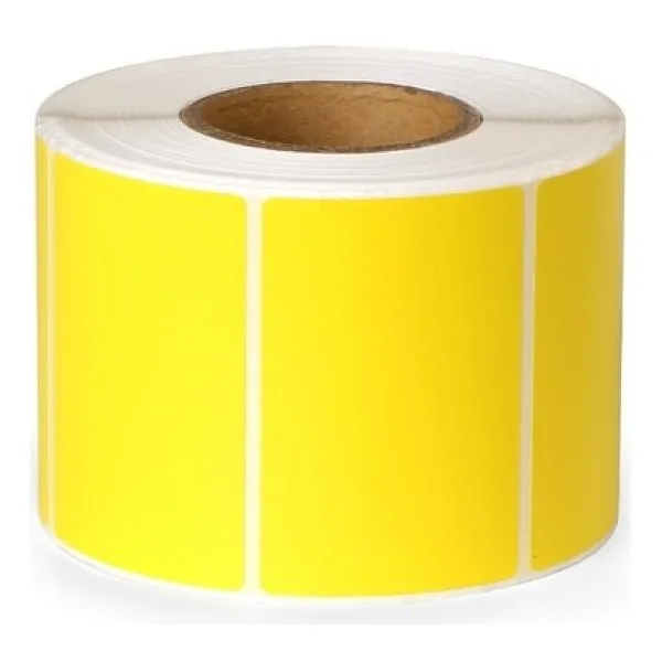 Kartallar Etiket 40X60 Eczane Ilaç Etiketi Sarı Renk 1 Rulo 1000 Adet- 10 Rulo - 40 x 60 mm