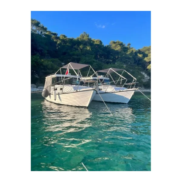 Katlanabilir 2 Kolu Tekne Ve Bot Tentesi Gri En : 115 Cm