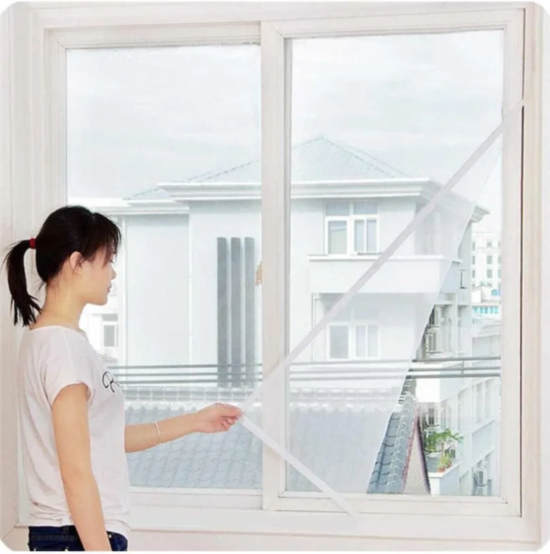 Kesilebilir Pencere Sinekliği Cırt Bantlı Yapışkanlı 100cm X 150cm