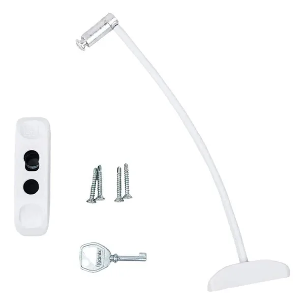 Kidmix Halatlı Pvc Pimapen Kapı Pencere Emniyet Kilidi 8 Adet Beyaz