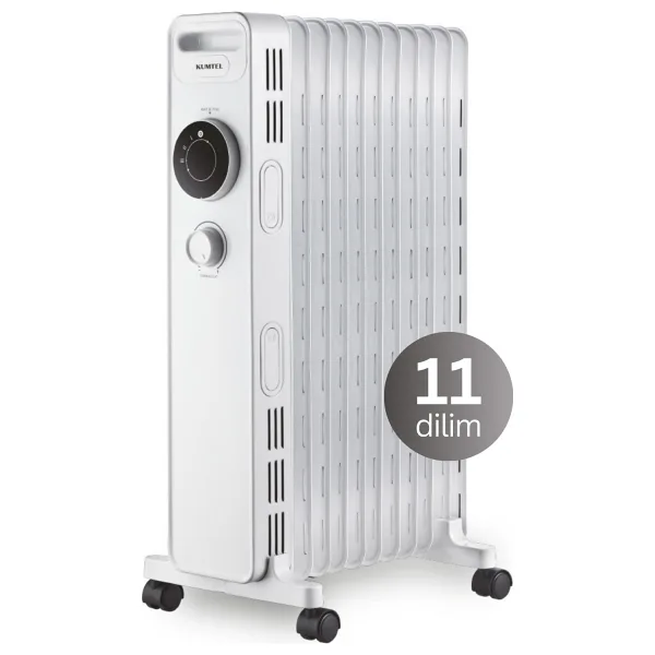 Kumtel KUM-1230S 11 Dilim 2300 W Beyaz Yağlı Radyatör