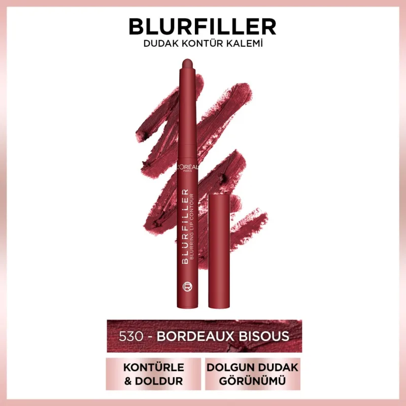L'Oreal Paris Blurfiller 530 Bordeaux Bisous Dudak Kalemi