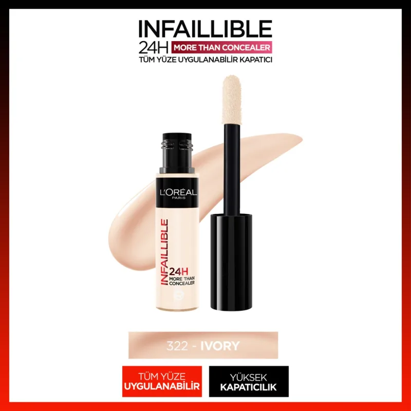 L'Oreal Paris Infaillible More Than 322 Ivory 11 ml Likit Kapatıcı