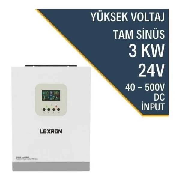 Lexron 3 kW HV MPPT 24 V PV Akıllı Inverter