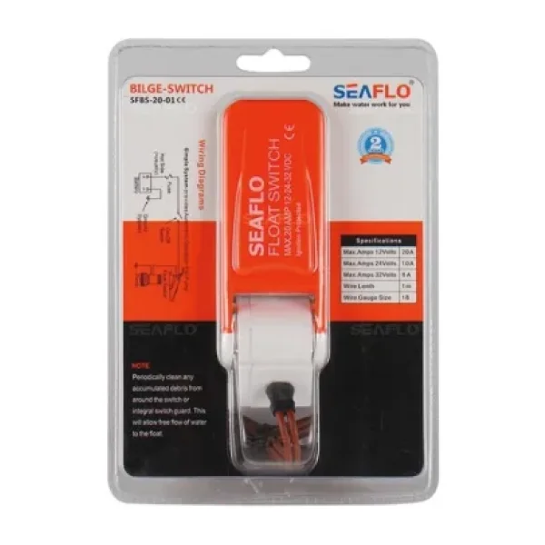 LIGHTEU, Seaflo DC 12V 20A /24V 10A / 32V 8A şamandıra şalteri sintine pompası dalgıç su pompası için, SFBS-20-01