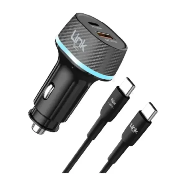 LinkTech C434 55 W Type-C Kablolu Hızlı Araç Şarj Aleti
