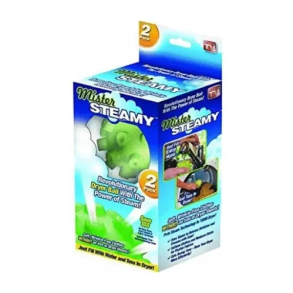 Mister Steamy Buharlı Çamaşır Kurutma Ütü Topları Pratik 2'Li