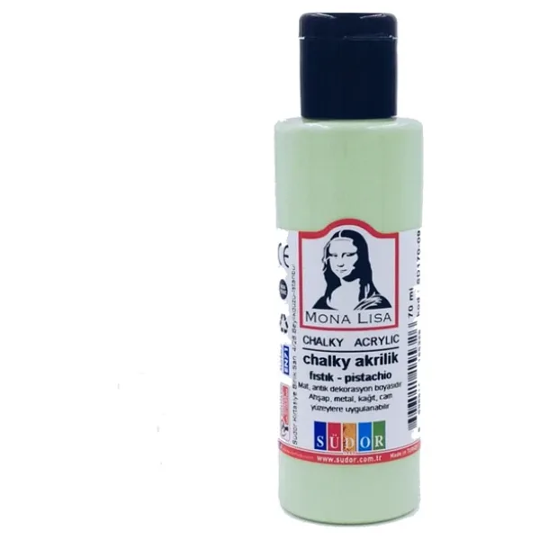 Monalisa Akrilik Boya Chalky 70 ML Fıstık Yeşil SD170-09 (12 adet)