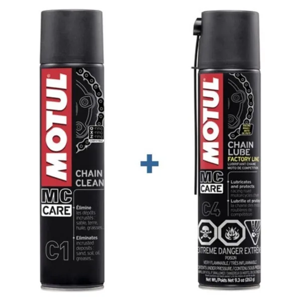 Motul C1 C4 Zincir Temizleme , Zincir Yağlama