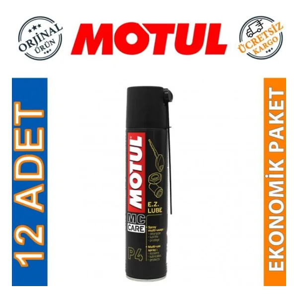 Motul Care P4 E.Z Lube 400 ml 12'li Yağlayıcı Kontak Spreyi
