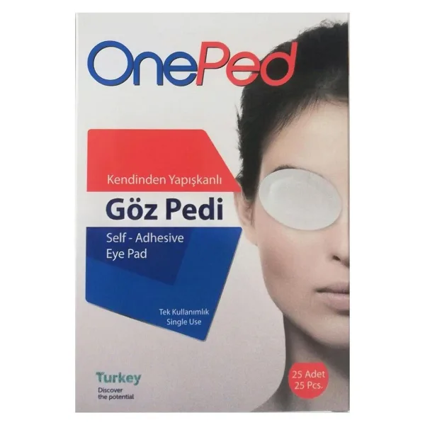 ONE PED Kendinden Yapışkanlı Steril Göz Pedi 25li