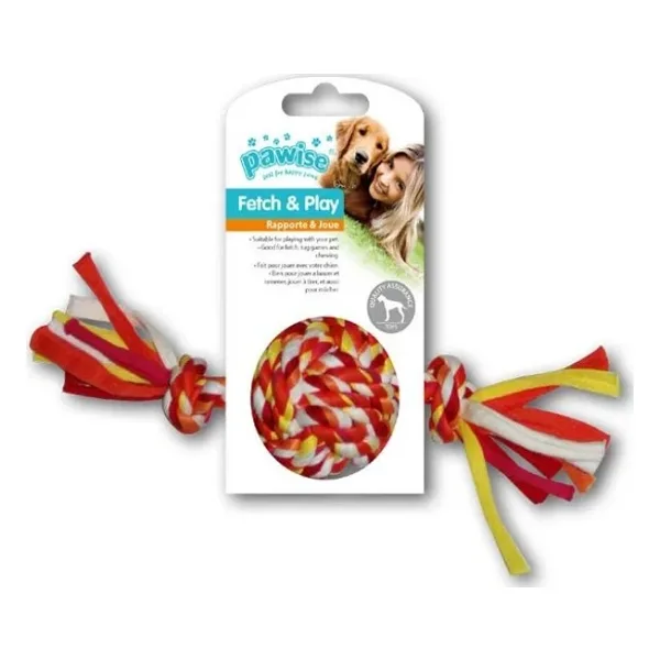 Pawise Renkli 2 Düğümlü İp Top Köpek Oyuncağı 20 Cm