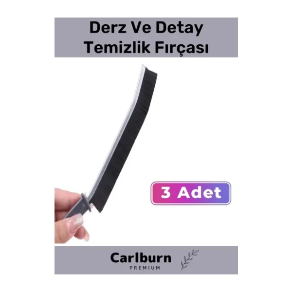 Pratik Çok Amaçlı Temizlik İnce Banyo Mutfak Derz Arası Detay Temizlik Fırçası 3 Adet