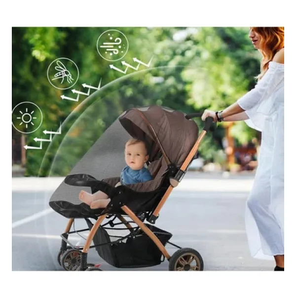 Sema Baby Lüks Bebek Arabası Sinekliği - Siyah