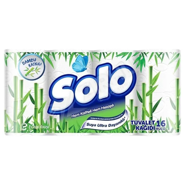 Solo Bambu Katkılı Tuvalet Kağıdı 16'lı 4 Adet