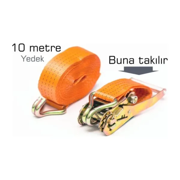 Spanzet Cırcırlı Yük Gerdirme Kemeri 10 Metre 090403