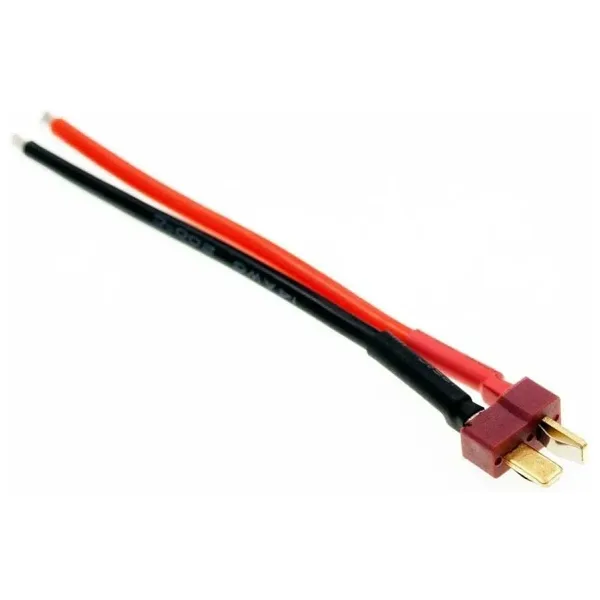 T-Plug Erkek Lipo Pil Şarj Kablosu 10 cm
