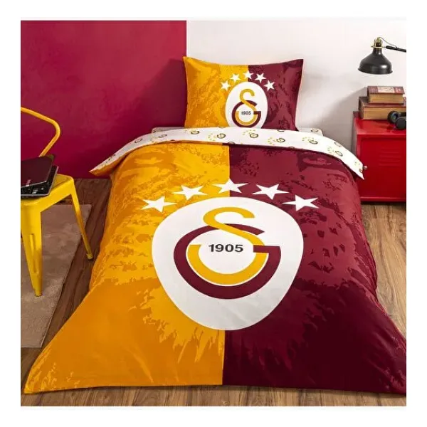 Taç Galatasaray 5 Yıldız Lisanslı Tek Kişilik Nevresim Takımı
