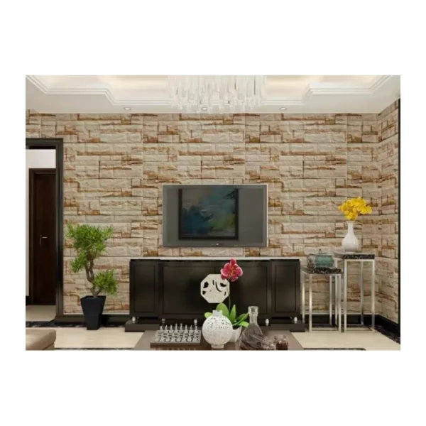 TV Arkası Kendinden Yapışkanlı 3D Duvar Kağıdı Paneli NW107