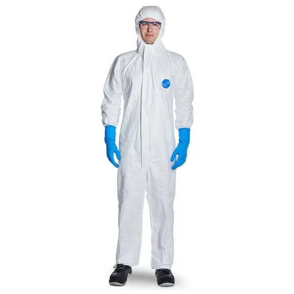 Tyvek 500 Xpert Başlıklı Kimyasal Koruyucu Tek KullanımlıkTulum XL