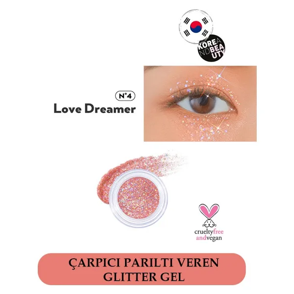 Unleashia Get Loose Glitter Gel No:4 Love Dreamer