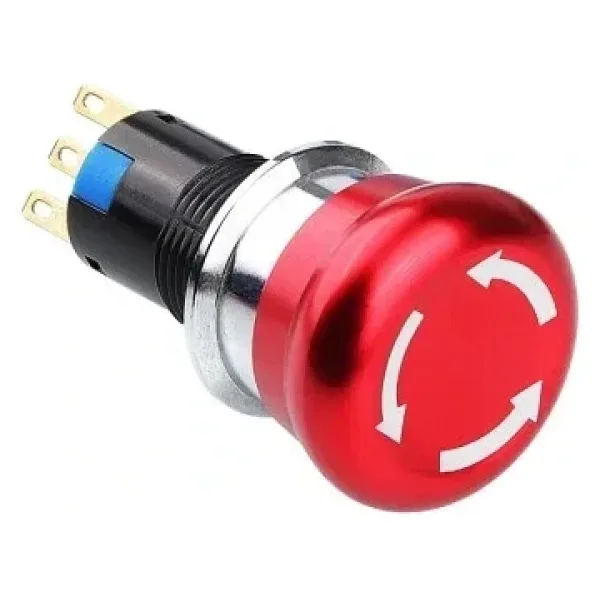 WD16M-Q1 16mm Metal Acil Stop Butonu 1NO+1NC