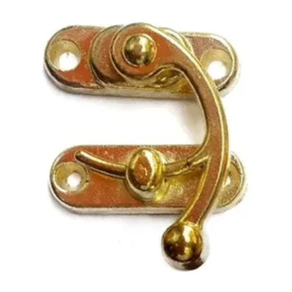 Yay Gözü, Ahşap Kutu Klipsi - Minik 20X24 Mm, Sarı, 1 Adet