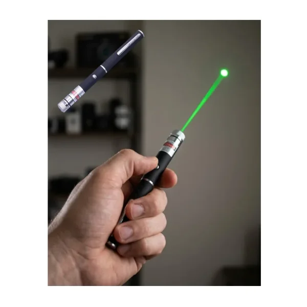 Yeşil Lazer Pointer Güçlü Işın Uzun Menzil ve Kompakt Tasarım