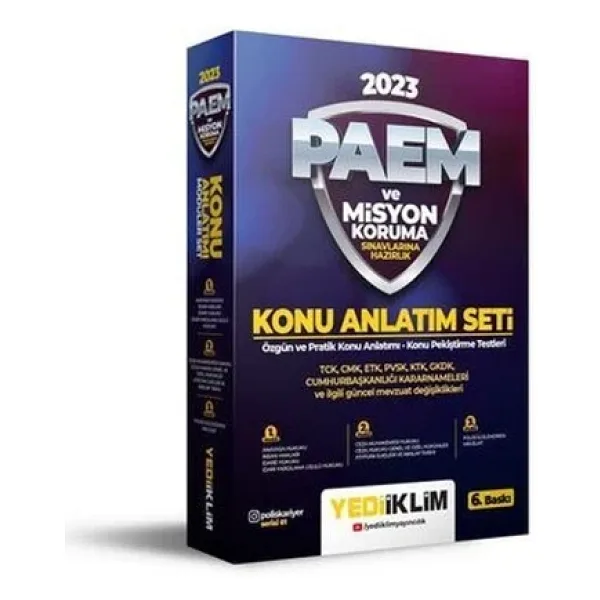2023 Paem Ve Misyon Koruma Sınavlarına Hazırlık Konu Anlatım Set