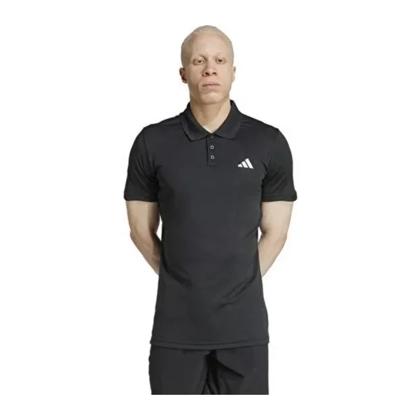 Adidas Tennis Climacool FreeLift JH3381 Siyah Kısa Kollu Polo Yaka Erkek Spor Tişört