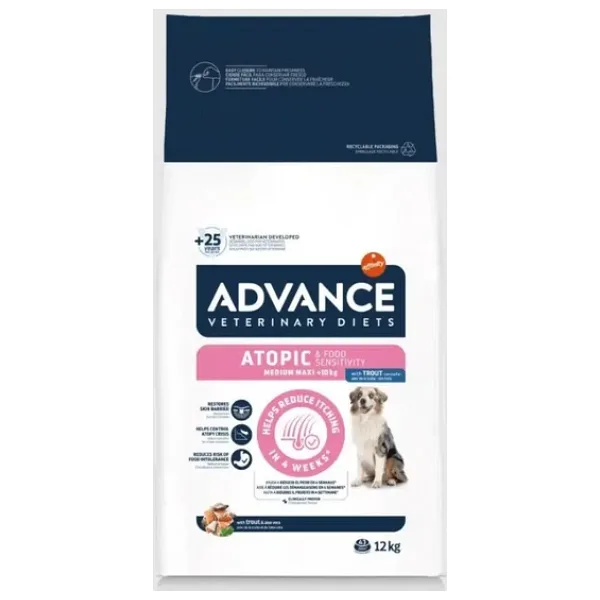 Advance Veterinary Diets Atopic Alabalıklı Orta Ve Büyük Irk Köpek Maması 12 Kg