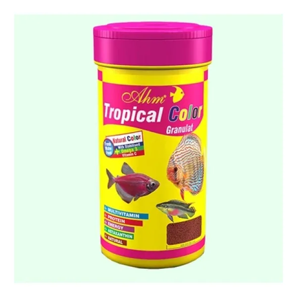 Ahm Tropical Colour Granulat 250 ml Balık Yemi