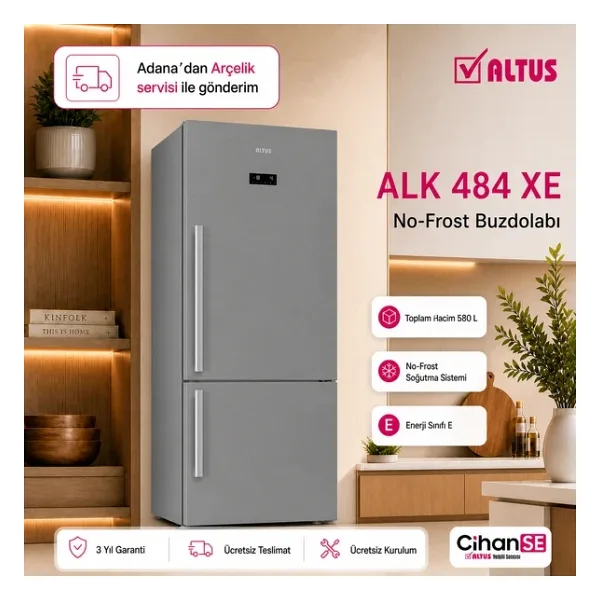 Altus ALK 484 XIE Kombi No Frost Buzdolabı