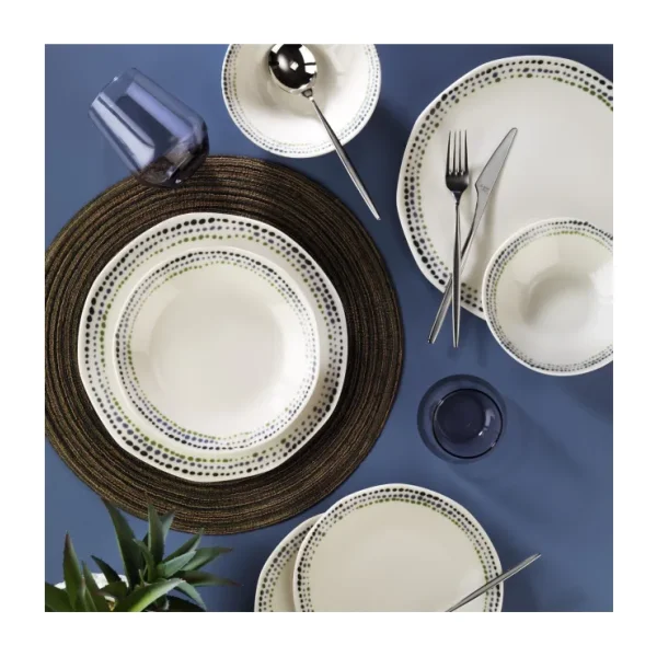 Aryıldız Ruby Blue 16 Parça 4 Kişilik Yemek Takımı