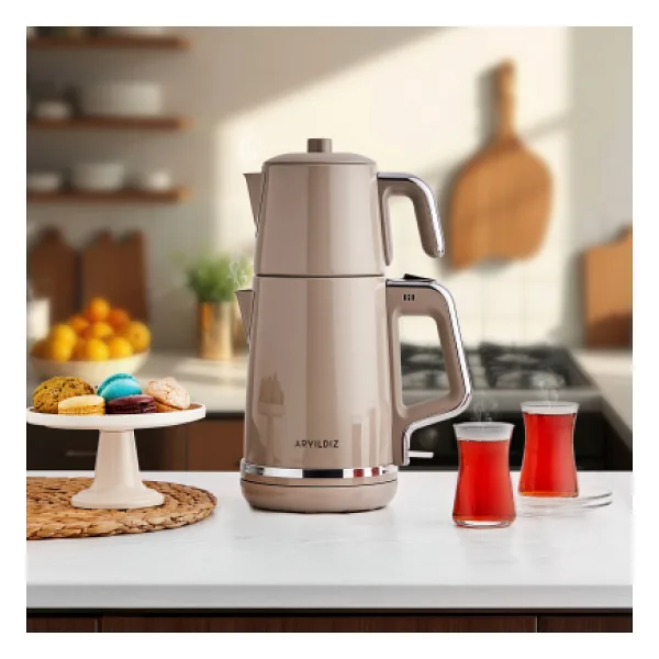 Aryıldız Tea Style 2000 W Bej Çay Makinesi